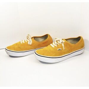 Vans Comfycush Classic Suede Sneakers Honey Gold Skater Grunge Men 9 Women 10.5